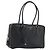 PRADA Tote Bag Saffiano Leder Schwarz Silber Auth 188279SAV
