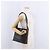 Céline Borsa a tracolla CELINE Macadam Canvas PVC Pelle Nera Oro Auth 193854 Nero D'oro - vista 28