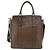 Borsa Tote BURBERRY in pelle 2way Marrone Argento Auth ka5407 - vista 2
