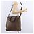 Borsa Tote BURBERRY in pelle 2way Marrone Argento Auth ka5407 - vista 23