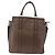 Borsa Tote BURBERRY in pelle 2way Marrone Argento Auth ka5407 - vista 3