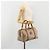 Céline Borsa CELINE Macadam Canvas PVC Beige Oro Autentica bs36271 D'oro - vista 24