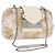 LOUIS VUITTON Minodiere Petit Tresor Bag Sequin White Silver LV Auth 192631SAM Plata Blanco
