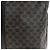 Céline Borsa CELINE Macadam Canvas PVC Pelle Nera Oro Auth 191811V Nero D'oro - vista 4