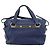 Chloé Borsa Chloe Bridget in Pelle 2way Blu Tonalità Oro Auth BA14147 - vista 3