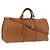 LOUIS VUITTON Keepall Bandouliere 50 Pelle Marrone Argento M21346 Auth ka5427SM