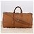 LOUIS VUITTON Keepall Bandouliere 50 Pelle Marrone Argento M21346 Auth ka5427SM - vista 27
