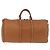 LOUIS VUITTON Keepall Bandouliere 50 Pelle Marrone Argento M21346 Auth ka5427SM - vista 3