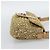 FENDI Borsa a Spalla Mamma Baguette in Tweed e Perline Oro Argento 8BR000 Auth yk20672SAM - vista 5