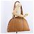 Bolsa Boston MCM Logogram Vicetos em PVC e couro marrom com detalhes dourados Auth mr2798 - vista 22