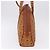 Bolsa Boston MCM Logogram Vicetos em PVC e couro marrom com detalhes dourados Auth mr2798 - vista 5