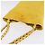 Borsa a tracolla con catena Salvatore Ferragamo in tela Giallo Oro Auth bs36309 - vista 6
