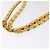 Borsa a tracolla con catena Salvatore Ferragamo in tela Giallo Oro Auth bs36309 - vista 7