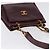 Borsa Tote Chanel Chain in Pelle Caviar Bordeaux Oro CC Auth 193083A D'oro Bordò - vista 7