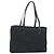 Borsa a mano FENDI Zucchino Canvas Nera Argento 8BH031 Auth ki6737 Nero