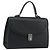 Borsa Burberry in pelle nera argento Auth ep15237 Nero
