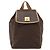 Céline Zaino CELINE Macadam in PVC e pelle marrone con dettagli dorati Auth 192796A - vista 2