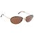 Gafas de Sol CHANEL Metal Marrón Tono Oro CC Auth yk20670M Castaño
