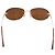 Gafas de Sol CHANEL Metal Marrón Tono Oro CC Auth yk20670M Castaño - vista 3
