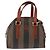Pequin Borsa FENDI Pecan in PVC e pelle 2 modi Nero Marrone Auth ka5337A - vista 2