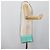 Portafoglio a tracolla con catena SAINT LAURENT in pelle verde e toni dorati 452159 Auth ka5455V - vista 23