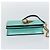 Portafoglio a tracolla con catena SAINT LAURENT in pelle verde e toni dorati 452159 Auth ka5455V - vista 9
