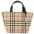 Borsa a mano BURBERRY Nova Check in PVC Beige Silver Auth 193495V Argento - vista 2