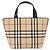 Borsa a mano BURBERRY Nova Check in PVC Beige Silver Auth 193495V Argento - vista 3