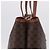 Céline Borsa Tote CELINE Macadam Canvas PVC Pelle Marrone Oro Auth 193538 D'oro - vista 6