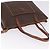 Céline Borsa Tote CELINE Macadam Canvas PVC Pelle Marrone Oro Auth 193538 D'oro - vista 7