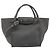 Céline CELINE Big Bag Small Hand Bag Pelle 2way Grigio Argento Auth ep15408V Marrone - vista 2