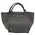 Céline CELINE Big Bag Small Hand Bag Pelle 2way Grigio Argento Auth ep15408V Marrone - vista 3