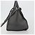 Céline CELINE Big Bag Small Hand Bag Pelle 2way Grigio Argento Auth ep15408V Marrone - vista 4