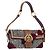 Coach Soho One Belt Handtasche Tweed Multicolor Gold Auth am12221V Mehrfarben Golden