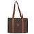 Céline Borsa Tote CELINE Macadam in tela e pelle PVC marrone oro Auth 193520 D'oro - vista 2