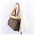 Céline Borsa Tote CELINE Macadam in tela e pelle PVC marrone oro Auth 193520 D'oro - vista 24