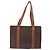 Céline Borsa Tote CELINE Macadam in tela e pelle PVC marrone oro Auth 193520 D'oro - vista 3