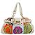 Borsa a mano Salvatore Ferragamo Gancini in nylon e oro bianco Auth 194550A D'oro - vista 2