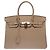 Hermès Borsa HERMES Birkin 35 in Pelle Grigia - 103760 Grigio - vista 2