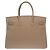 Hermès Borsa HERMES Birkin 35 in Pelle Grigia - 103760 Grigio - vista 3