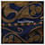 Sciarpa in Cashmere e Seta Hermès Carré Géant "ARABESQUES" Blu Navy x Rosso - vista 10