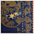 Sciarpa in Cashmere e Seta Hermès Carré Géant "ARABESQUES" Blu Navy x Rosso - vista 14