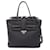 Borsa a mano 2-Way TESSUTO FIOCCO Prada Nero