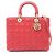 Borsa a 2 vie Christian Dior Lady Large Cannage Rosso