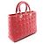 Borsa a 2 vie Christian Dior Lady Large Cannage Rosso - vista 2