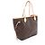 Louis Vuitton Neverfull MM Cerise Tote Bag Braun Fuschia - Ansicht 2