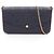 Pochette Felicie Louis Vuitton Borsa in pelle Rosso Blu navy