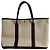 Borsa Tote Hermès Garden Party – Tela beige e pelle marrone scuro - vista 3