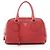 Borsa a mano in pelle rossa Prada Rosso
