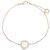 Bulgari Bracciale charm Bvlgari in oro rosa 18K con madreperla Bianco D'oro